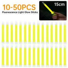 Glow Sticks Survival - แท่งไฟเรืองแสงเกรดทหารพร้อมตะขอ ไฟเคมีฉุกเฉินสำหรับชุดอุปกรณ์เอาตัวรอดในการตั้งแคมป์ เดินป่า และแสงสว่างกลางแจ้ง