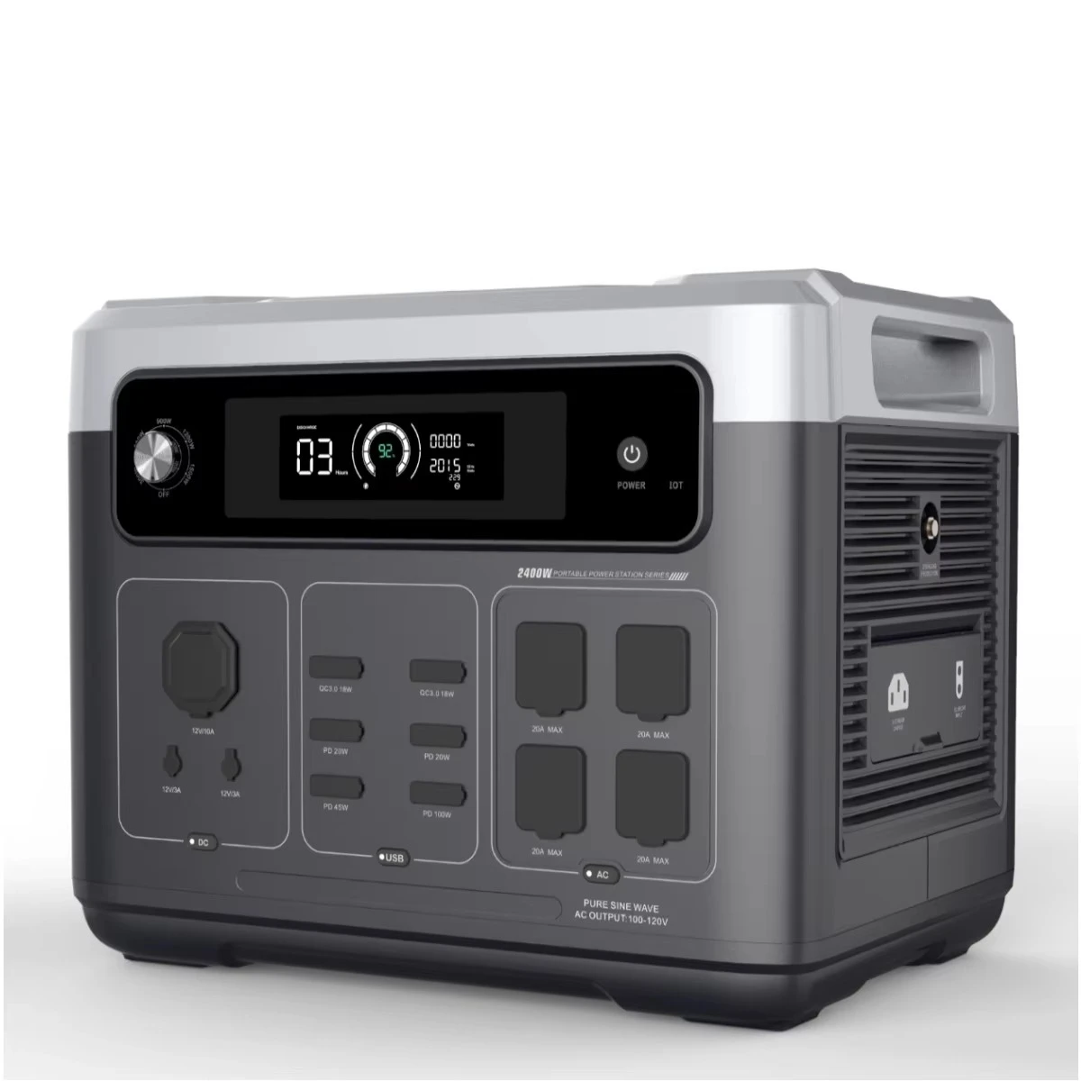 Portable Power Station - สถานีไฟฟ้าพกพา P2001 PLUS 2400W ความจุ 2048Wh