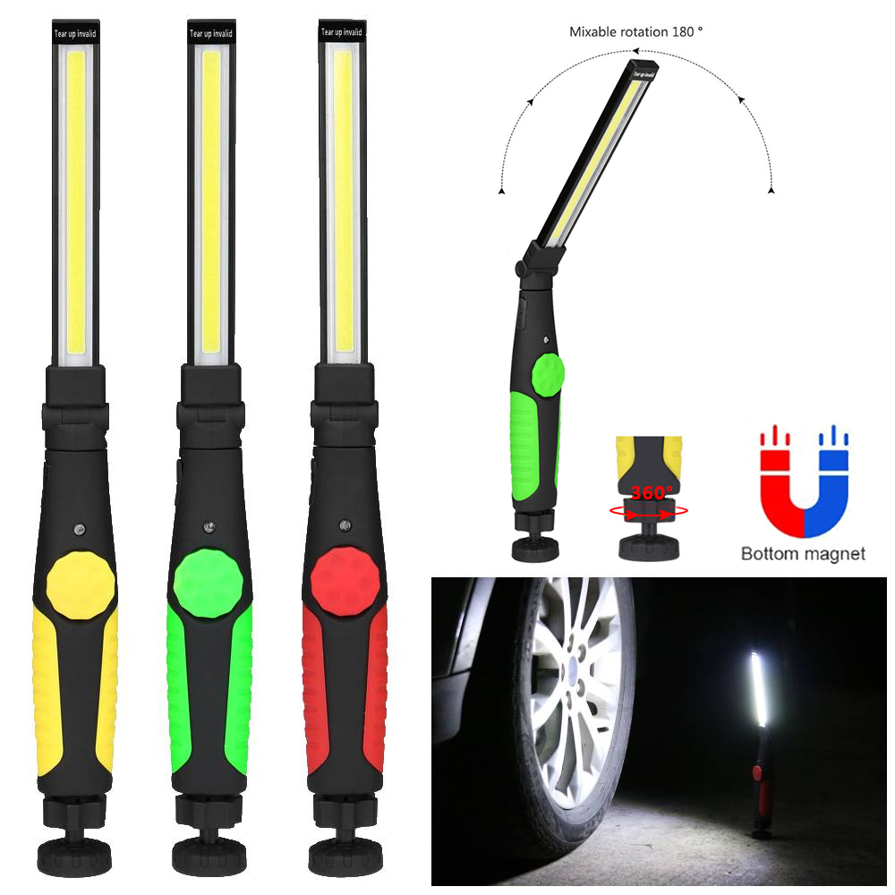 Outdoor Camping Jobs - พับ COB ไฟฉาย USB ชาร์จทํางาน Camping