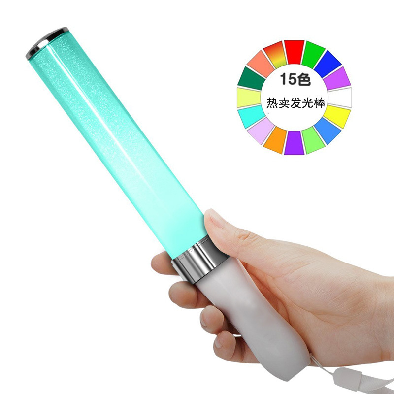 Glow Sticks Survival - หลอดไฟบ้านเรืองแสง LED เปลี่ยนสีได้15สีสำหรับการเฉลิมฉลองงานปาร์ตี้ใช้แบตเตอรี่ไฟเรืองแสงสำหรับการตั้งแคมป์ตกแต่งคอนเสิร์ตโวคัล