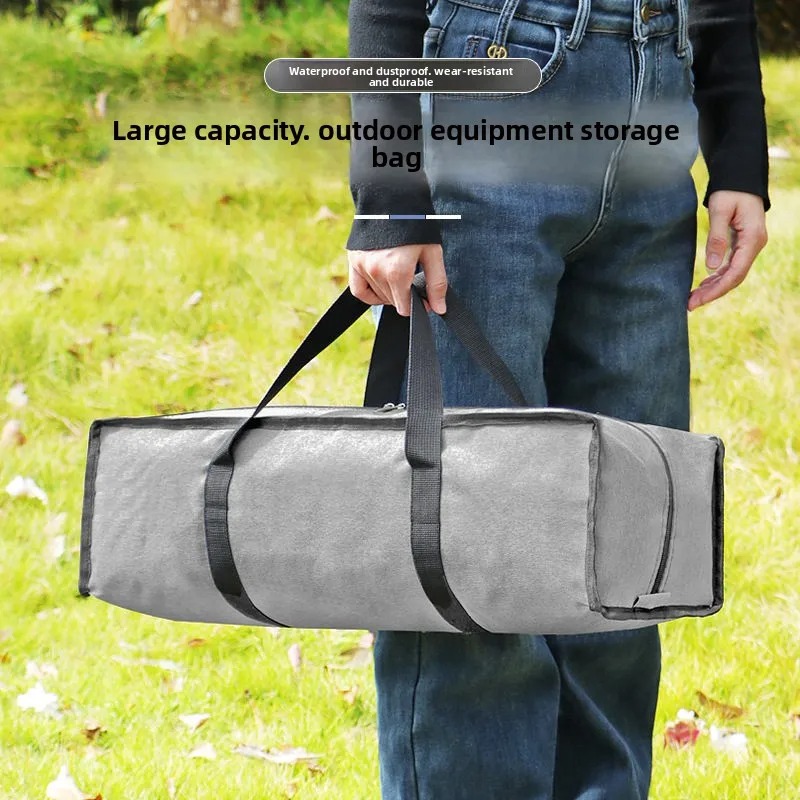 Outdoor Camping Rugs - กระเป๋าเก็บของผ้าอ็อกซ์ฟอร์ดแบบยาว | กระเป๋าใส่เต็นท์/แผ่นรองนอน/เสื่อโยคะ สำหรับกิจกรรมกลางแจ้ง กันน้ำ ขนาดใหญ่จุของได้เยอะ