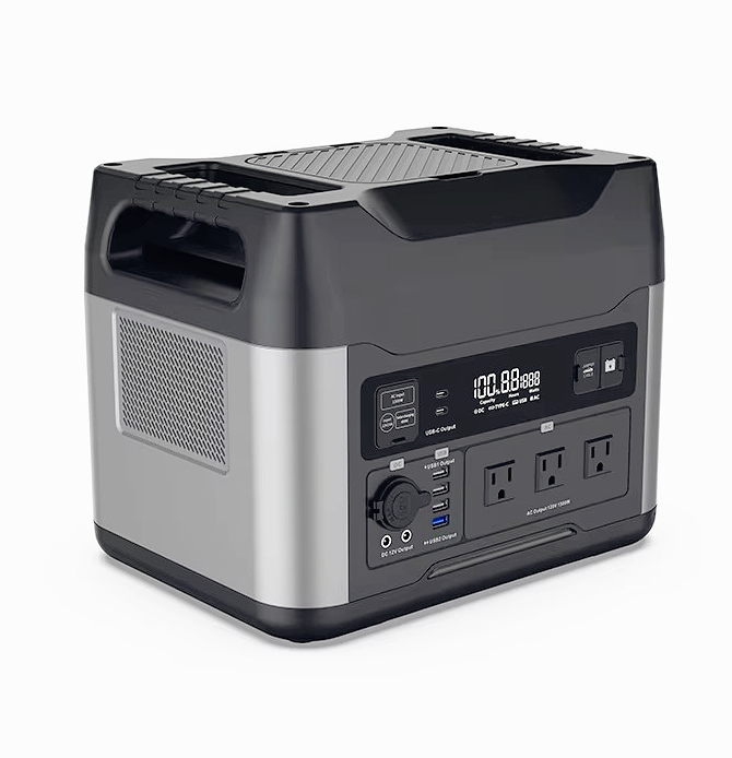Portable Power Station - พาวเวอร์แบงค์และสถานีไฟฟ้าสำรองสำหรับแบตเตอรี่ LiFePO4 3000W สำหรับเต้ารับ AC รองรับการชาร์จเร็ว