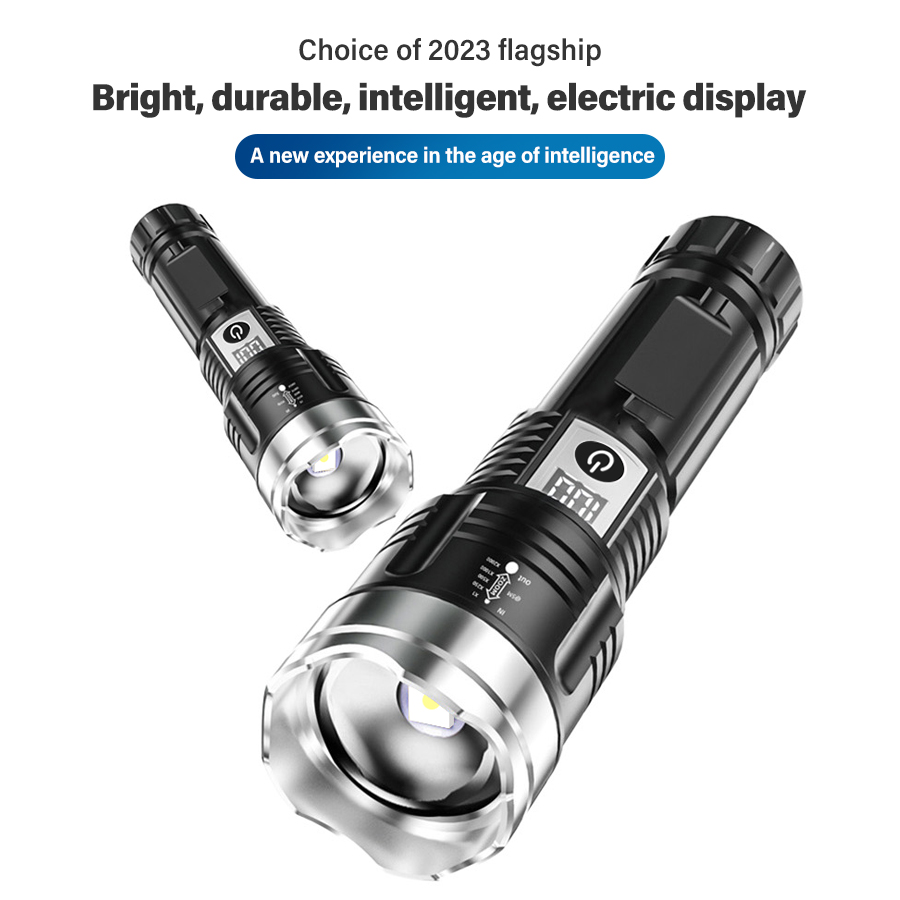 ไฟฉาย LED กำลังสูง 200000LM แบ - Outdoor Camping Hiking บทวิจารณ์และราคา