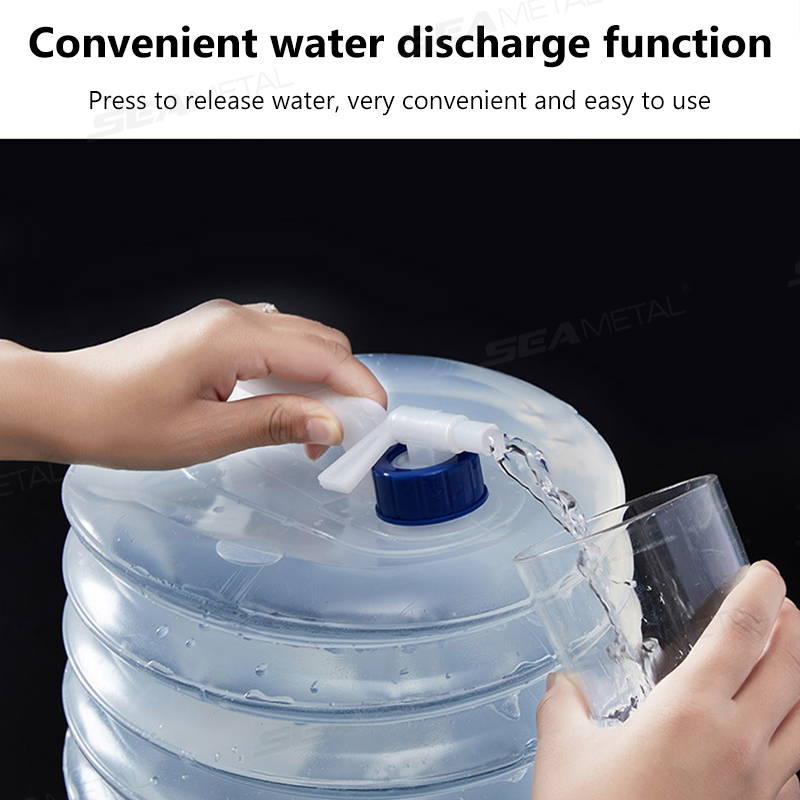 ถังน้ำพับได้ SEAMETAL 5L-15L ส - Outdoor Camping Water Tank บทวิจารณ์และราคา