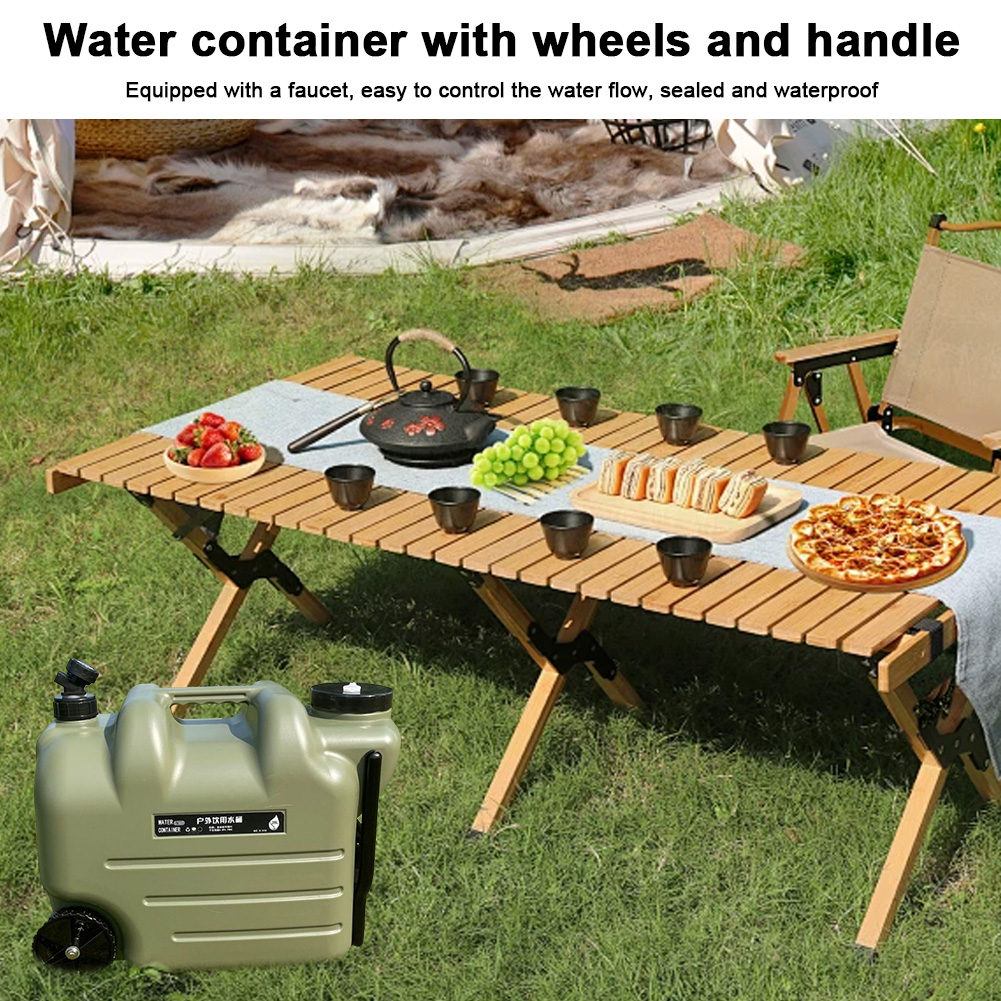 ถังเก็บน้ำตั้งแคมป์กลางแจ้ง28L - Outdoor Camping Water Tank บทวิจารณ์และราคา
