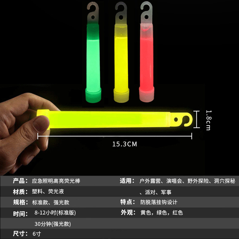 5 ชิ้น/10 ชิ้น 6 นิ้วแท่งเรือง - Glow Sticks Survival บทวิจารณ์และราคา