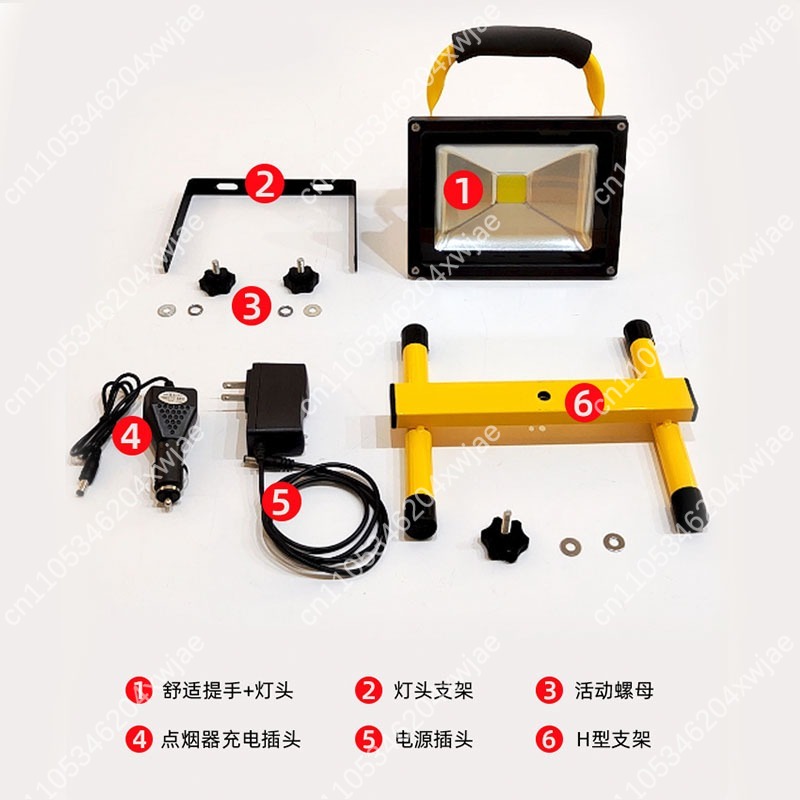 ไฟสปอร์ตไลท์ LED แบบพกพากันน้ำ - Outdoor Camping Jobs บทวิจารณ์และราคา