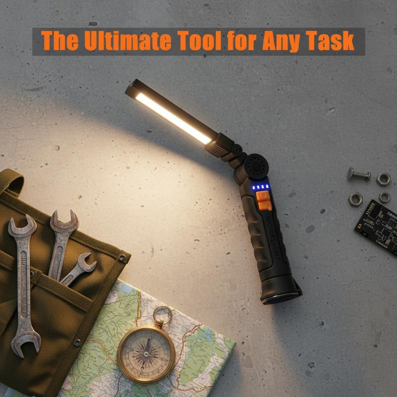 ไฟฉาย LED แบบชาร์จไฟได้ พร้อมแ - Outdoor Camping Jobs บทวิจารณ์และราคา
