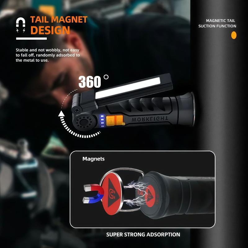 ไฟฉาย LED แบบชาร์จไฟได้ พร้อมแ - Outdoor Camping Jobs บทวิจารณ์และราคา