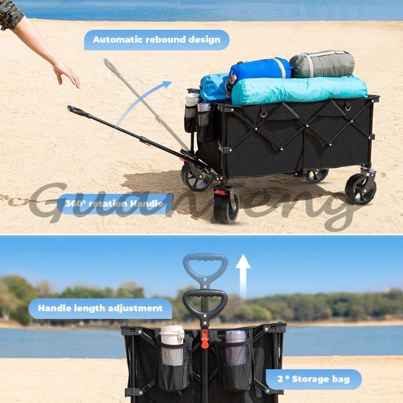 รถสเตชั่นวากอนพับได้อเนกประสงค - Outdoor Camping Vehicle Wagon บทวิจารณ์และราคา