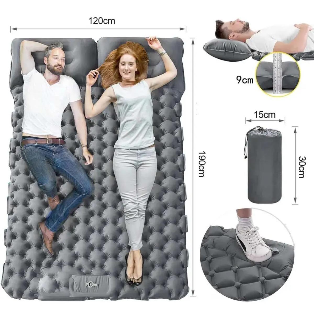 ที่นอนลมแบบเป่าลมเดี่ยวและคู่, - Outdoor Camping Rugs บทวิจารณ์และราคา