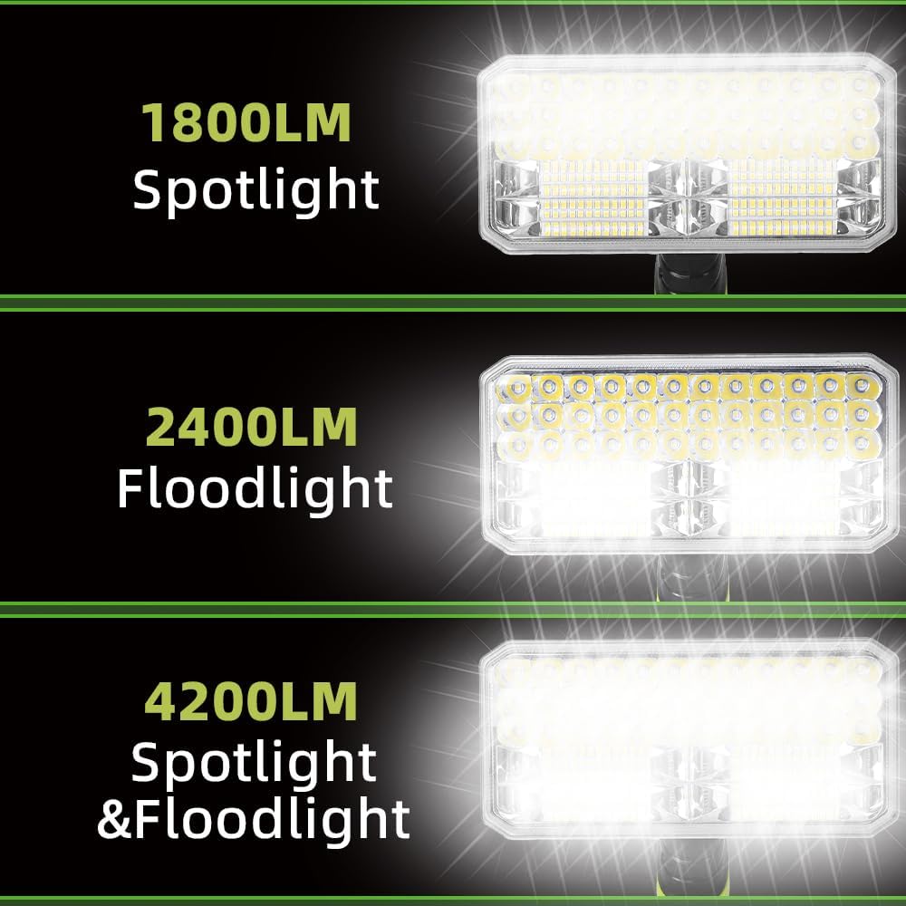 40W 4200LM ไฟฉาย LED ไร้สายสํา - Outdoor Camping Jobs บทวิจารณ์และราคา