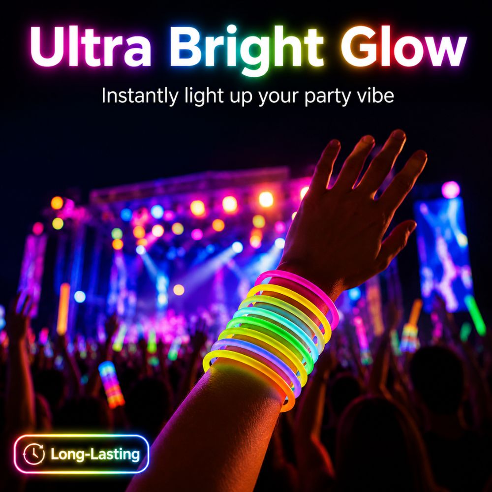 ชุดแท่งไฟเรืองแสงหลากสีแบบสุ่ม - Glow Sticks Survival บทวิจารณ์และราคา