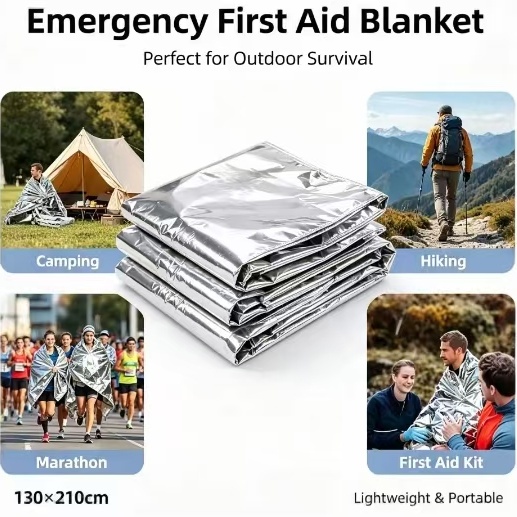 ผ้าห่มฉุกเฉินกันความร้อนไมลาร์ - Outdoor Camping Heated Blanket บทวิจารณ์และราคา